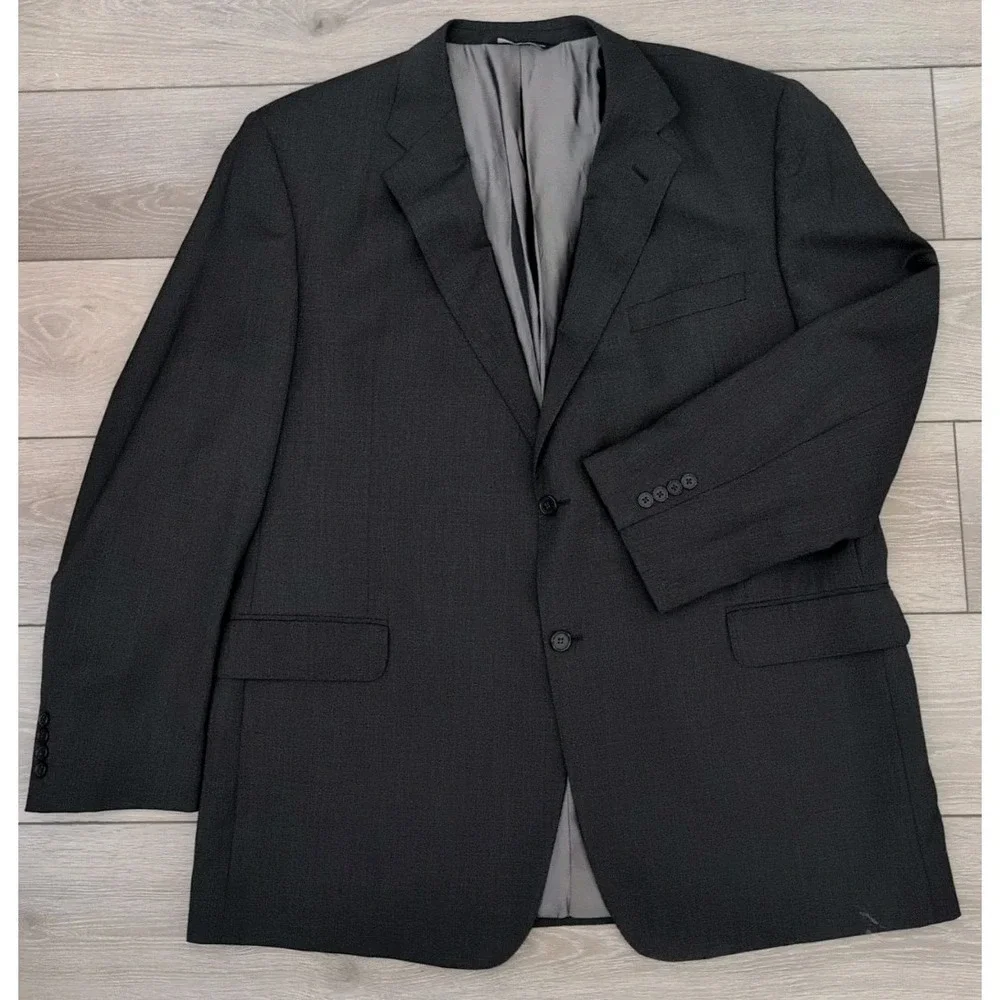 Coppley Bocelli 2113X Men's 42T Charcoal Gray Blazer 100%‎ Wool